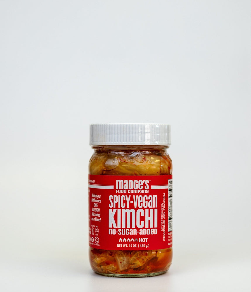 Spicy Vegan Kimchi 15 oz. | No-Seafood! - MadgesFood