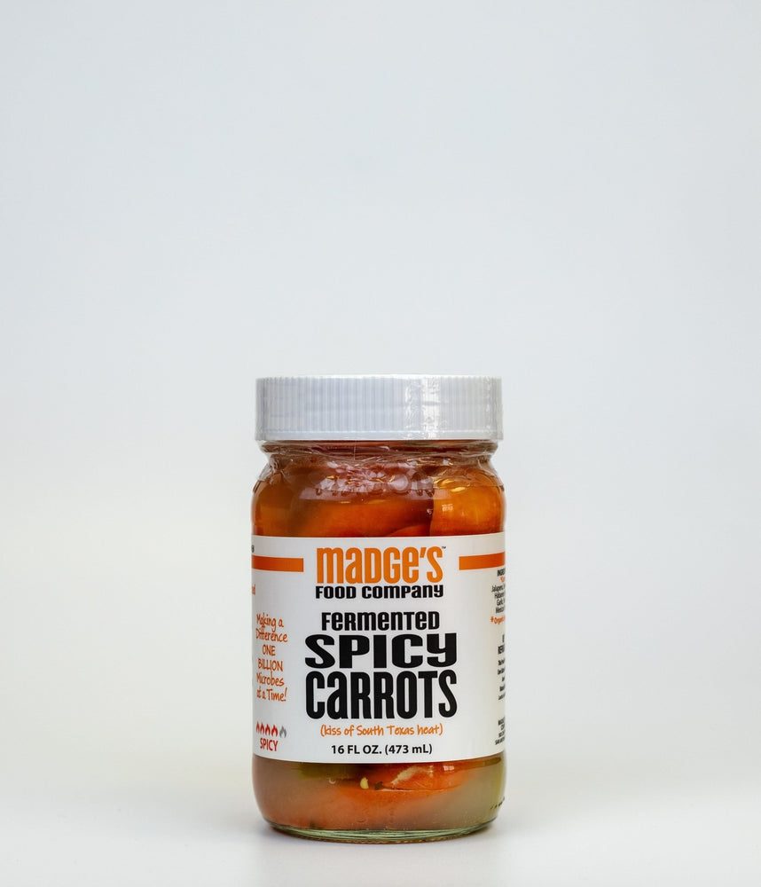 Fermented Spicy Carrots- "Taco Shop" Inspired - MadgesFood